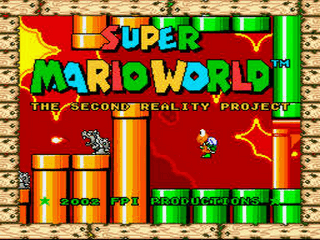 Super Mario World - The Second Reality Project (Hardtype) Title Screen